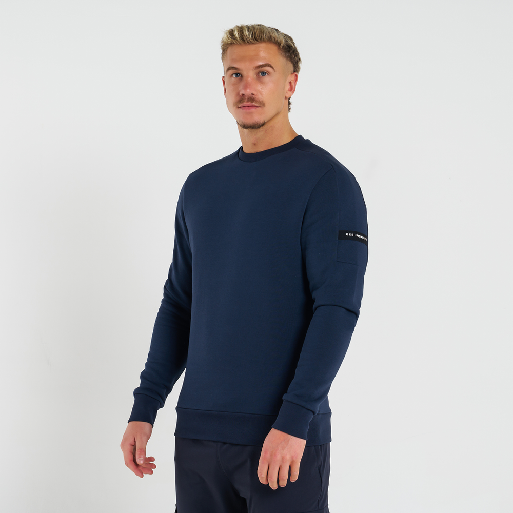 Hartley Crew Sweater - Dark Navy