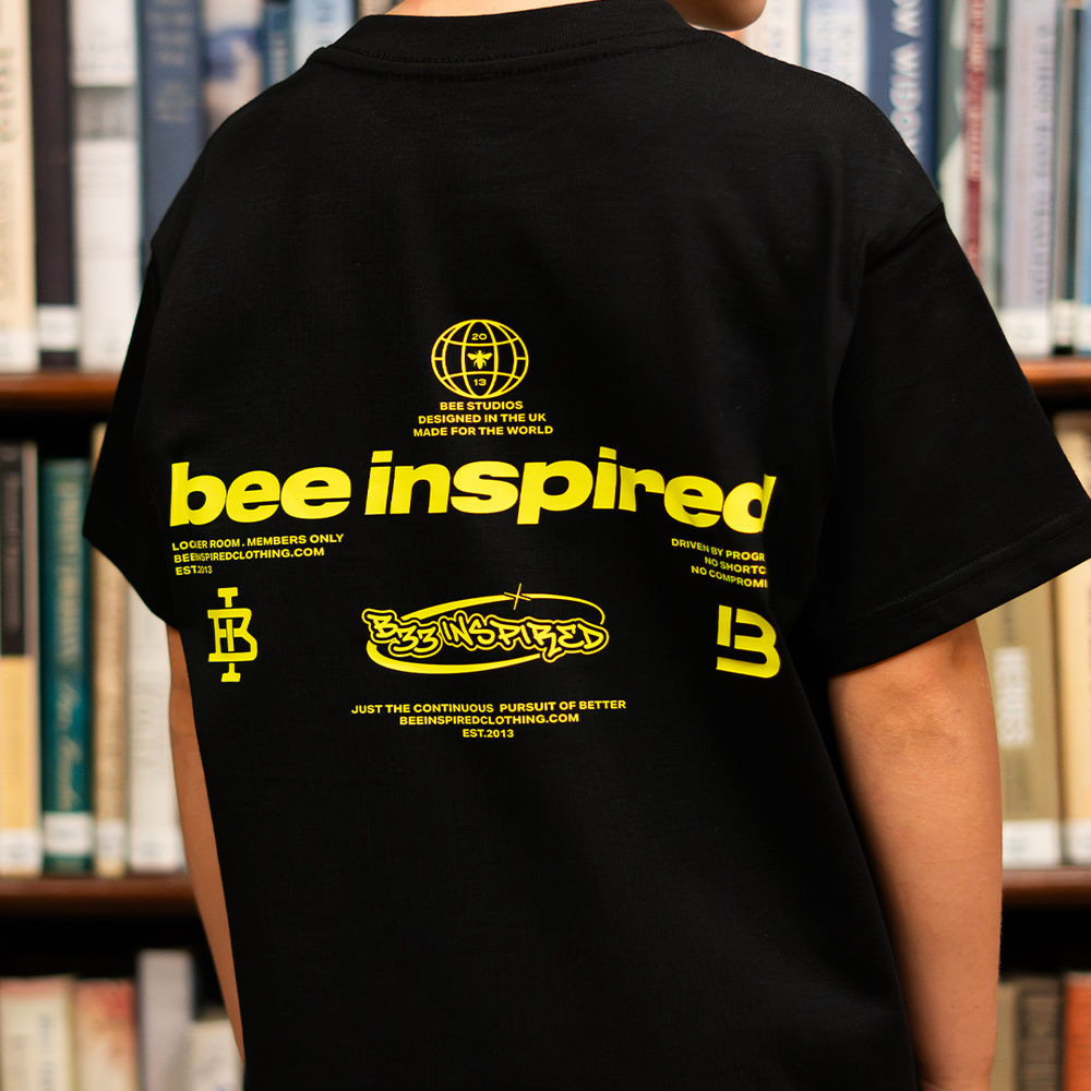 Junior Ajer T-Shirt- Black/Yellow