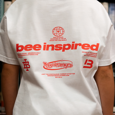 Junior Ajer T-Shirt- White/Red