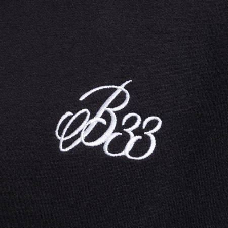 Bee Inspired Classic Hoodie in Black, thick brush-backed fabric hoodie for warmth and comfort, alternate angle
