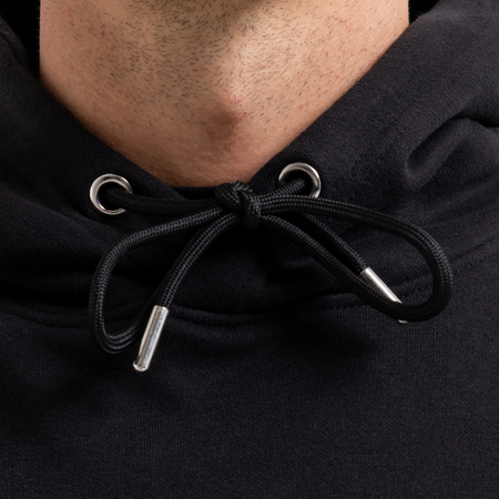 Bee Inspired Classic Hoodie in Black, thick brush-backed fabric hoodie for warmth and comfort, styled shot