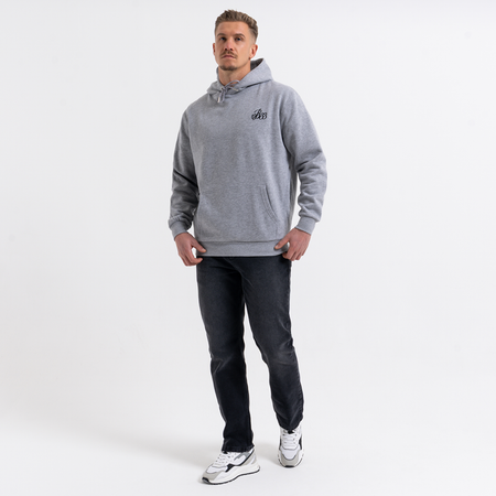Bee Inspired Classic Hoodie in Grey, thick brush-backed fabric hoodie for warmth and comfort, styled shot
