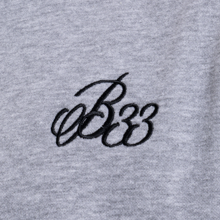 Bee Inspired Classic Hoodie in Grey, thick brush-backed fabric hoodie for warmth and comfort, alternate angle