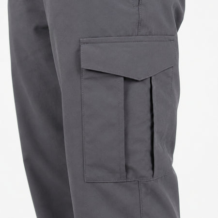 Bee Inspired Junior Madueke Cargo Pants in Mid Grey, regular fit junior cargo trousers with utility pockets and stretch cuffs