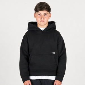 Junior Initial Hoodie - Black
