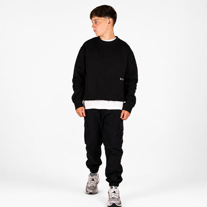 Junior Initial Crew - Black