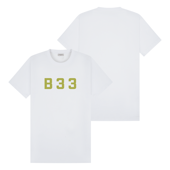 Recoba T-Shirt - White/Lime Regular Fit