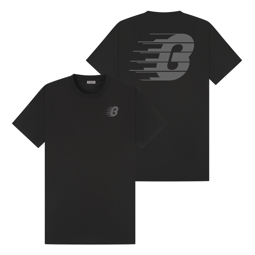 Pavia T-Shirt - Black/Grey Regular Fit