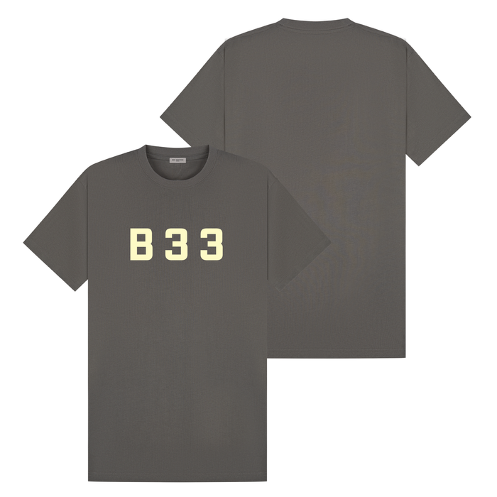 Recoba T-Shirt - Charcoal/Lemon Relaxed Fit