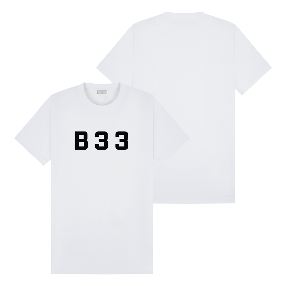 Recoba T-Shirt - White/Black Relaxed Fit