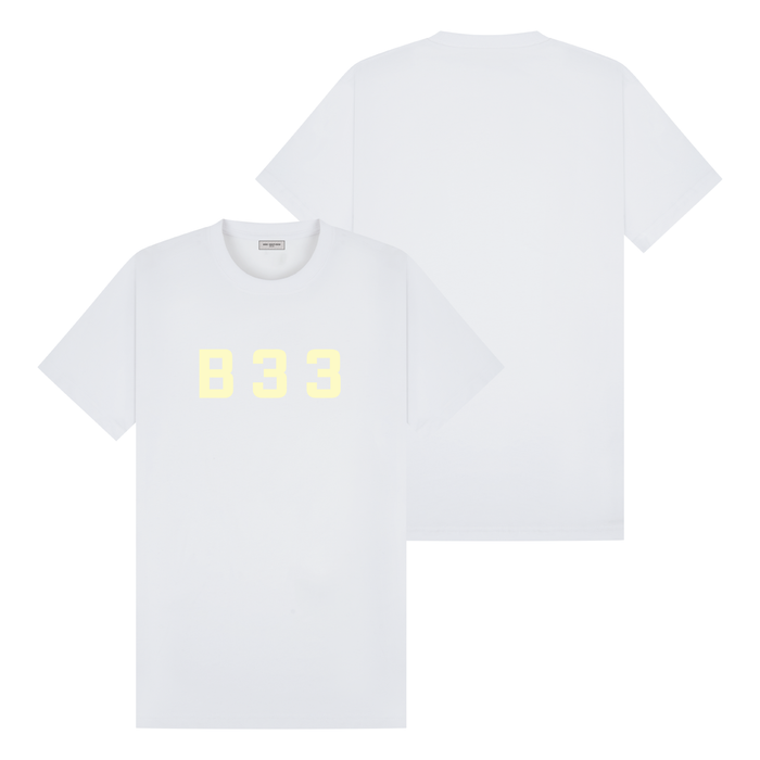 Recoba T-Shirt - White/Lemon Relaxed Fit