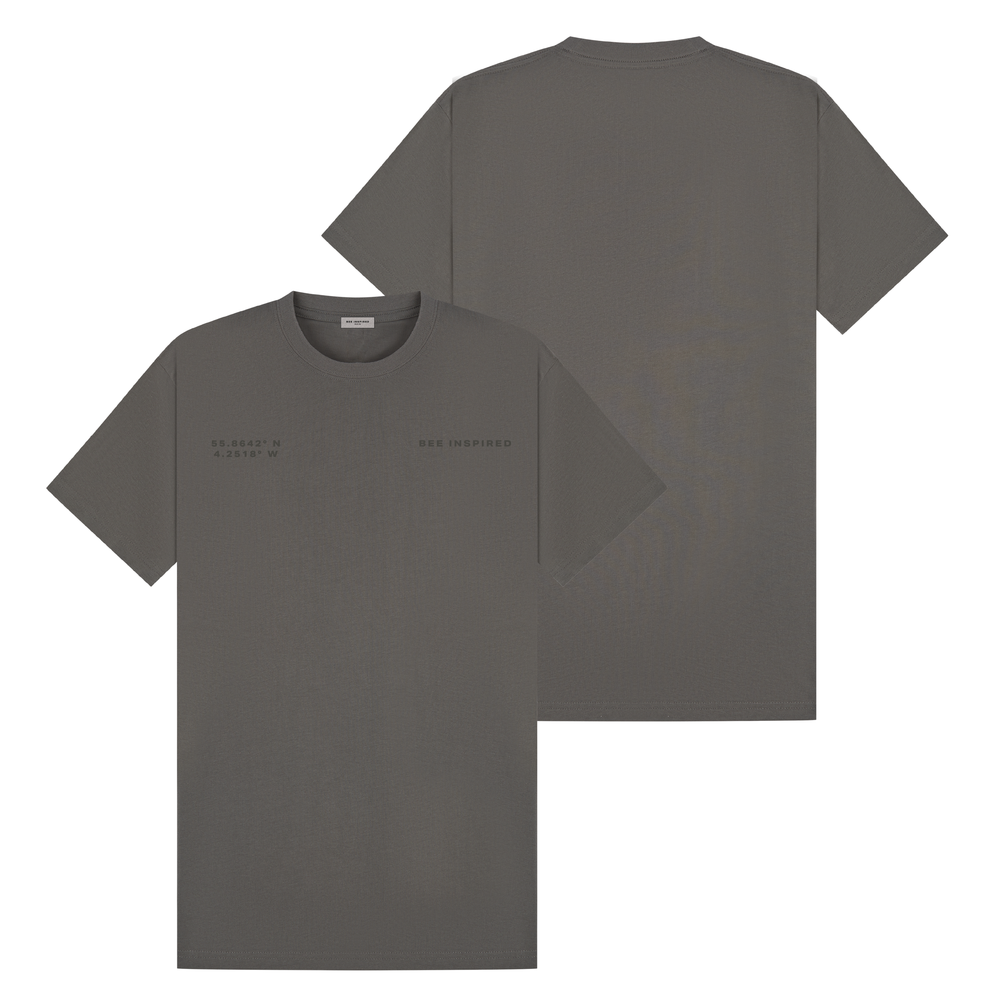 Vidal T-Shirt - Charcoal Regular Fit