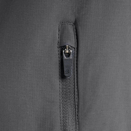 Bee Inspired Milito Hoodie in Charcoal, slim fit hoodie in ripstop fabric with 5 pockets, styled shot