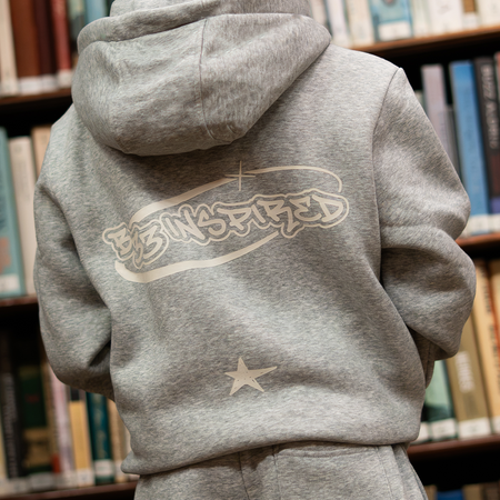 Junior Senesi Hoodie - Grey/Ecru