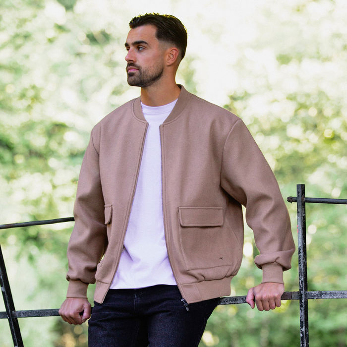 Sibbick Bomber Jacket - Taupe