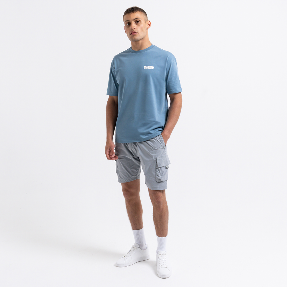 Aguirre T-Shirt - Dusky Blue/White