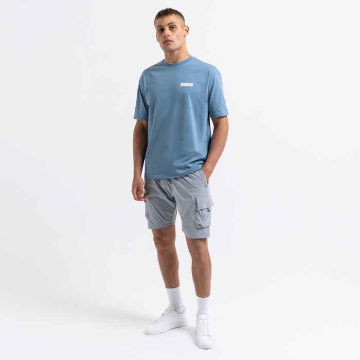 Aguirre T-Shirt - Dusky Blue/White