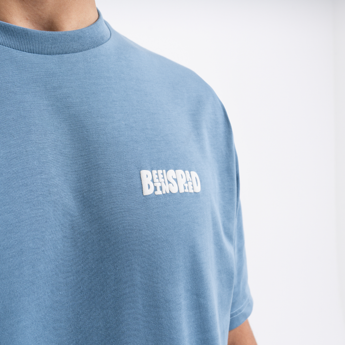 Aguirre T-Shirt - Dusky Blue/White