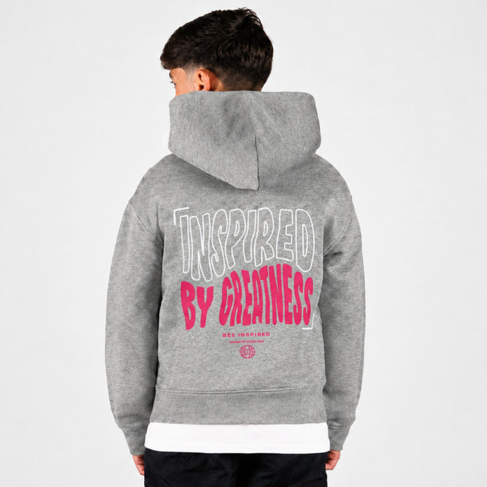 Junior Aguirre Hoodie - Grey/Pink