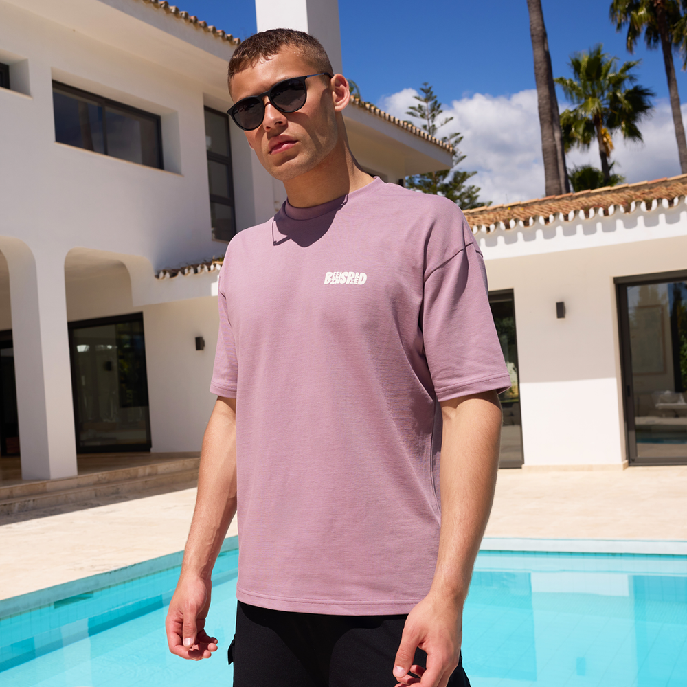 Aguirre T-Shirt - Mauve Dusk / White