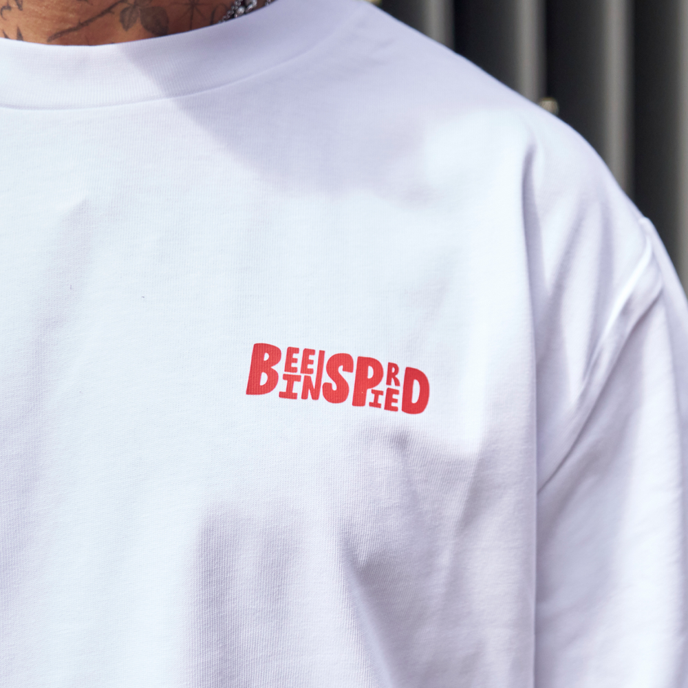 Aguirre Long Sleeve T-Shirt - White/Burnt Red
