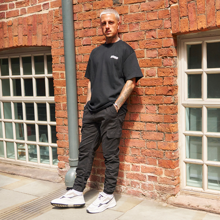 Aguirre Oversized T-Shirt - Black/Cream