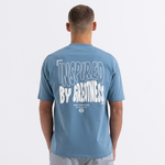 Aguirre T-Shirt - Dusky Blue/White