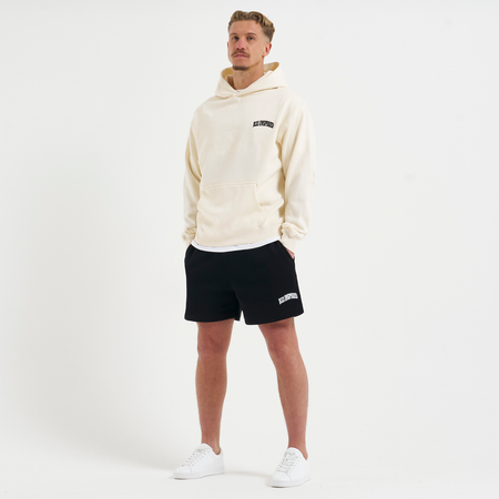 Bee Inspired Zabaleta Hoodie in Ecru, relaxed fit hoodie in premium heavyweight cotton, styled shot