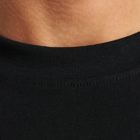 Bee Inspired Diallo T-Shirt in Black, relaxed fit tee designed for easy layering, back view