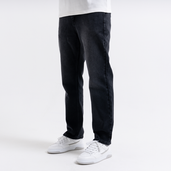 Duro Straight Fit Jeans - Washed Black
