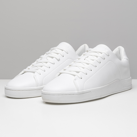Bee Inspired Ezra Trainer in White, premium trainer in a modern silhouette, back view