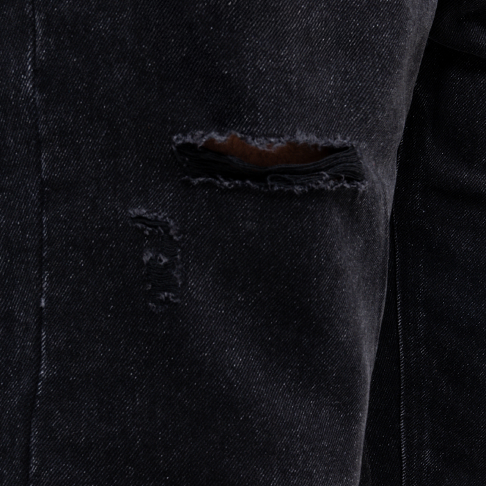 Garnacho Jean Shorts - Washed Black