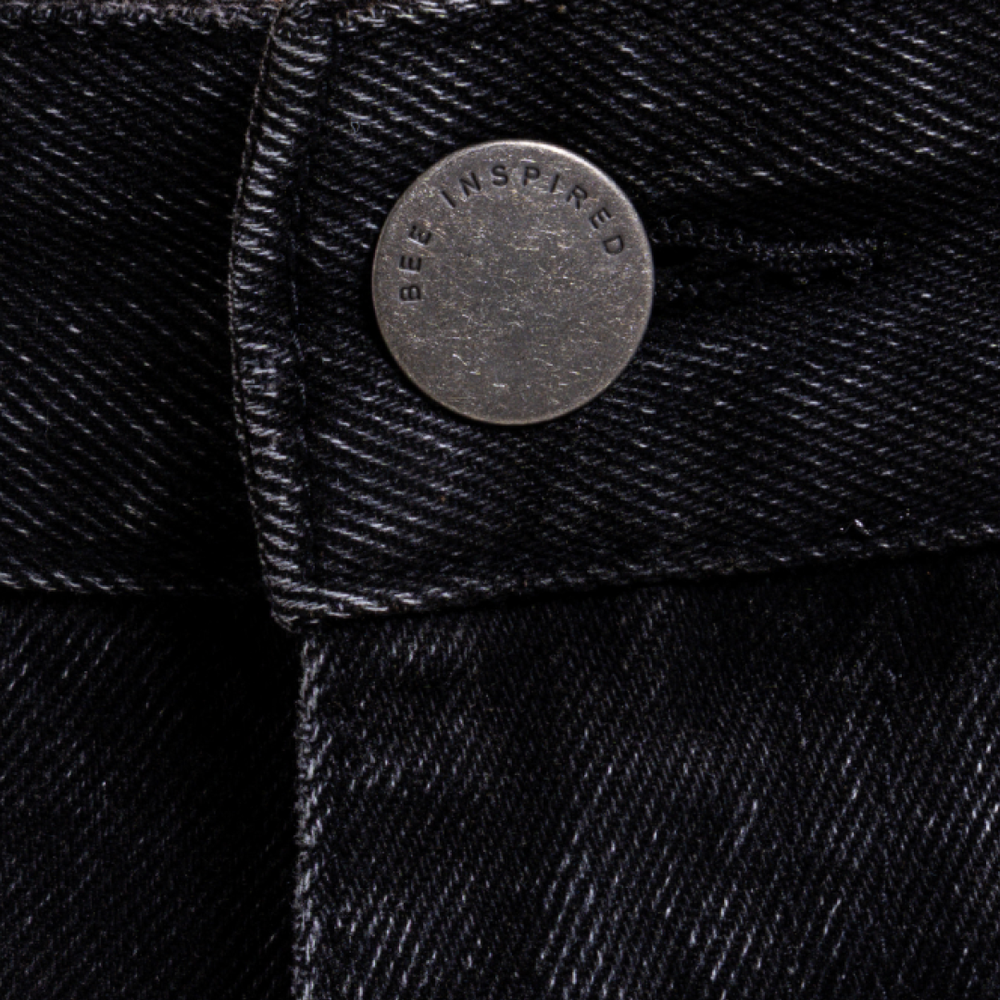 Garnacho Jean Shorts - Washed Black