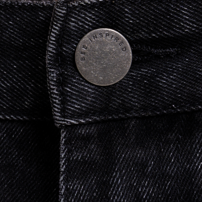 Garnacho Jean Shorts - Washed Black