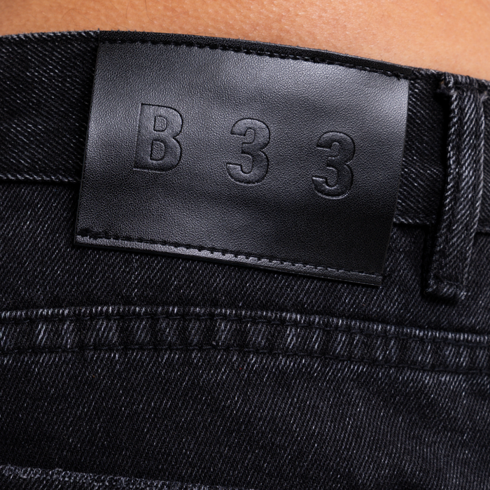 Garnacho Jean Shorts - Washed Black