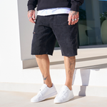 Garnacho Jean Shorts - Washed Black