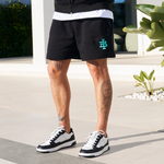 Guedes Cotton Short - Black/Aqua