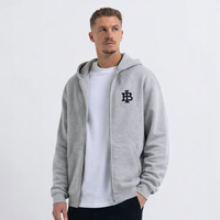 Guedes Zip Hoodie - Grey Marl