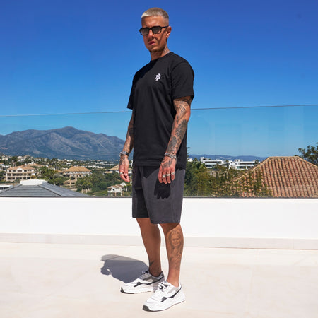 Guedes Oversized T-Shirt - Black/White
