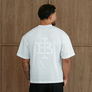 Guedes Oversized Embossed T-Shirt - White