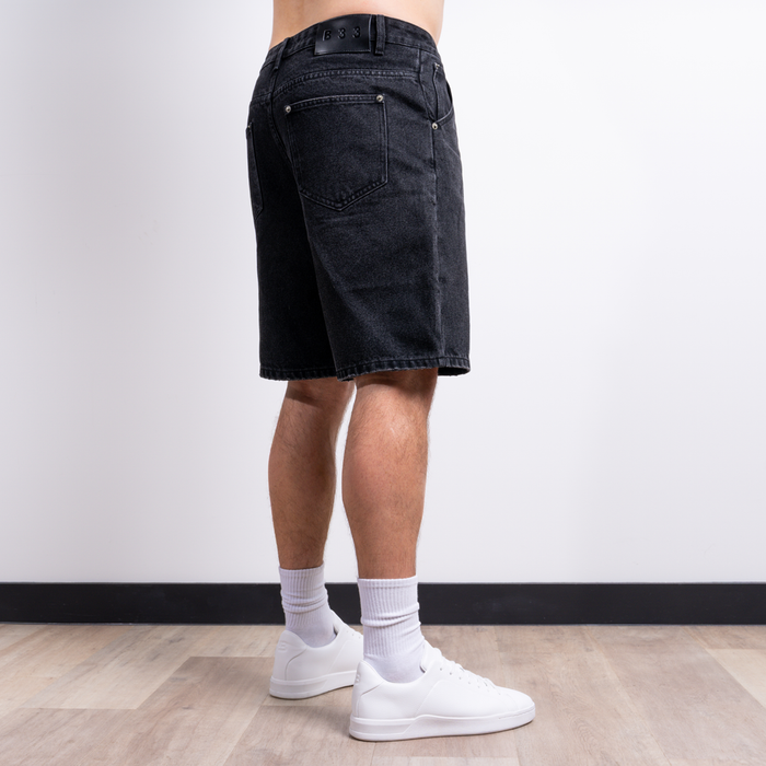 Gueye Denim Short - Washed Black