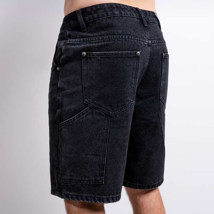 Gueye Denim Short - Washed Black