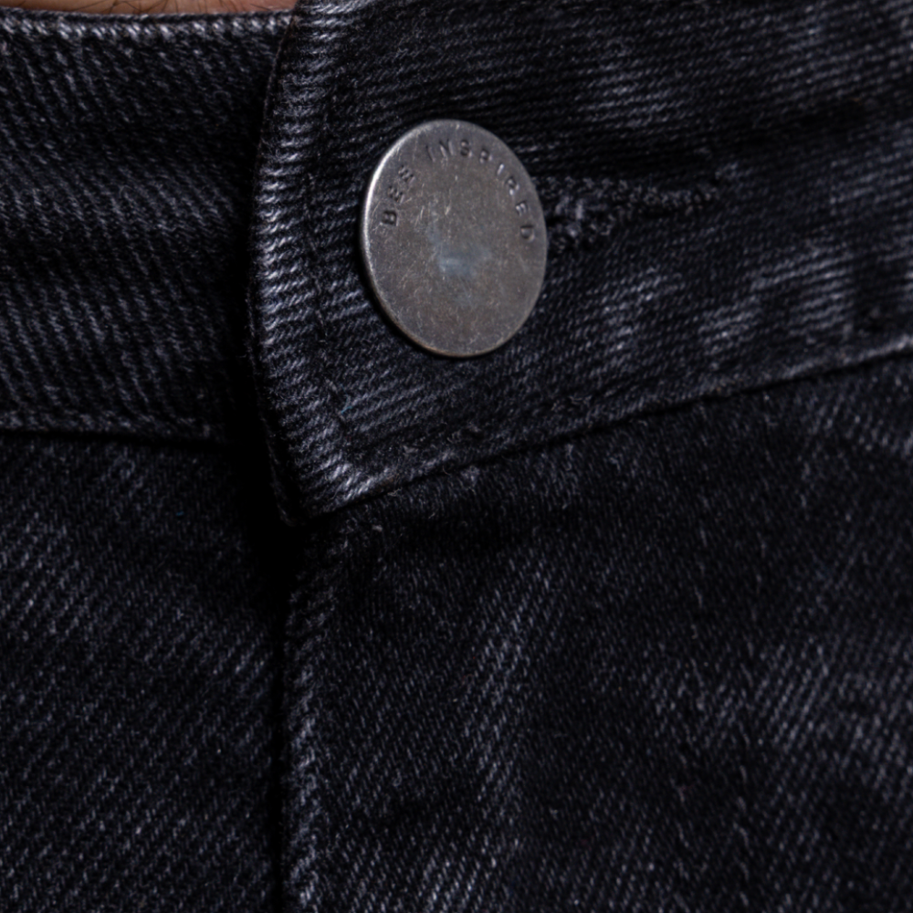 Gueye Denim Short - Washed Black