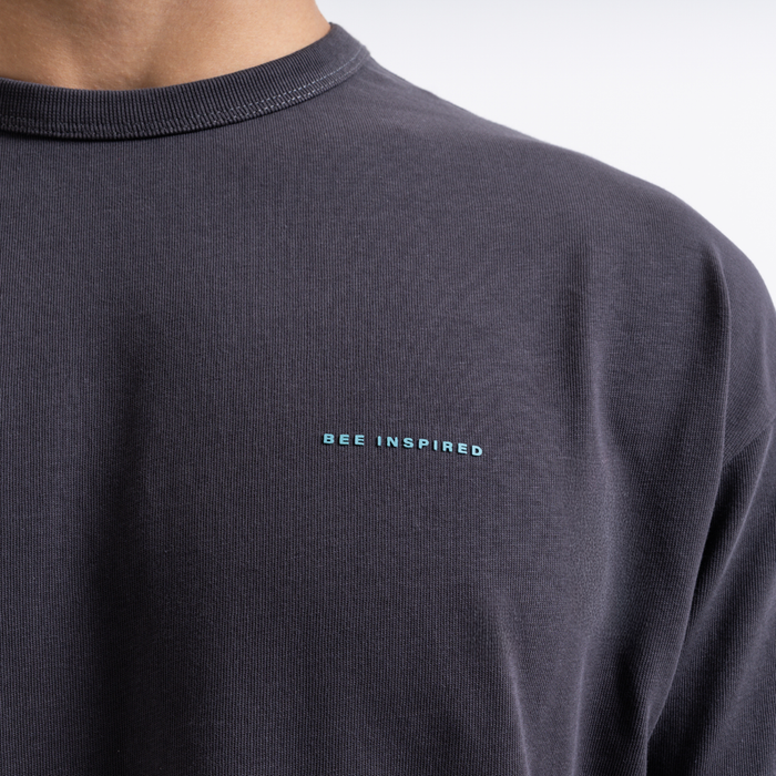 Hallberg T-Shirt - Charcoal/Turquoise