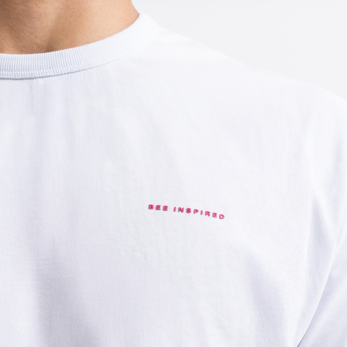 Hallberg T-Shirt - White/Pink