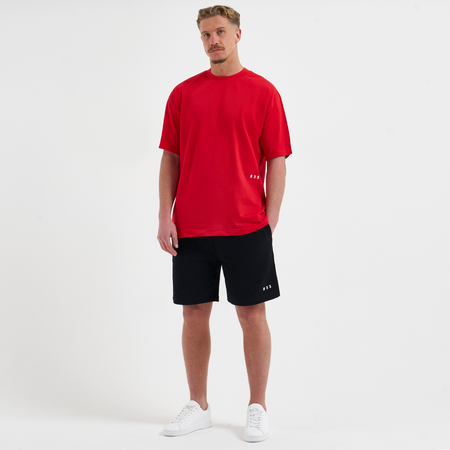 Bee Inspired Initial T-Shirt in Red, regular fit tee, part of the B33 Foundations range, styled shot