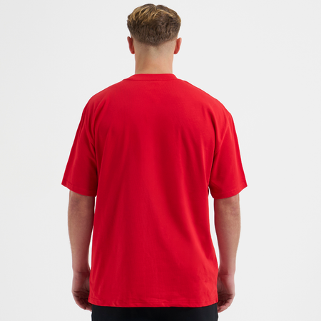 Bee Inspired Initial T-Shirt in Red, regular fit tee, part of the B33 Foundations range, back view