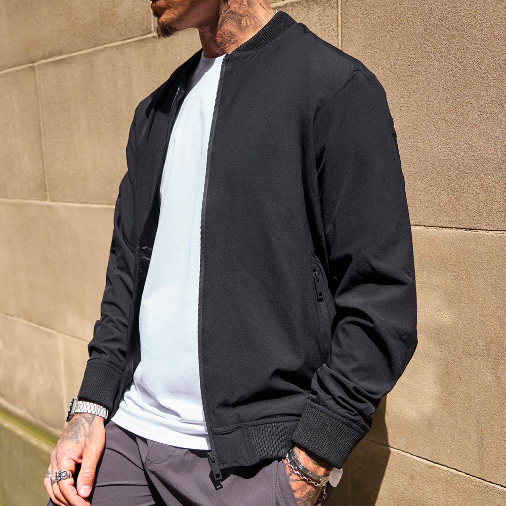 Koller Bomber Jacket Black side view