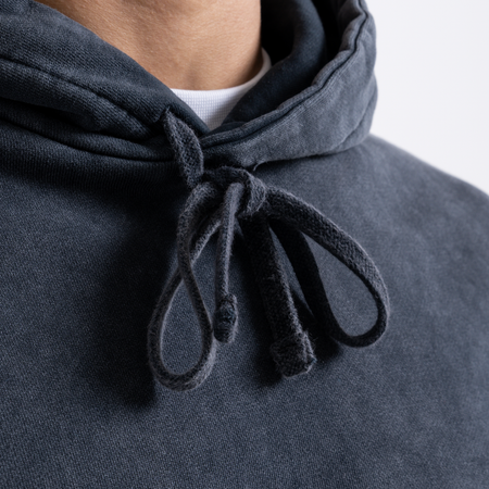 Bee Inspired Kubo Hoodie in Charcoal, relaxed fit hoodie with a soft, breathable feel, back view