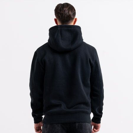 Bee Inspired Legacy Hoodie in Black, slim fit hoodie in premium soft cotton, front view